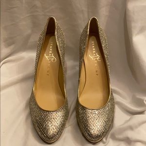 Size 7 Silver Sparkle 3 inch Heels